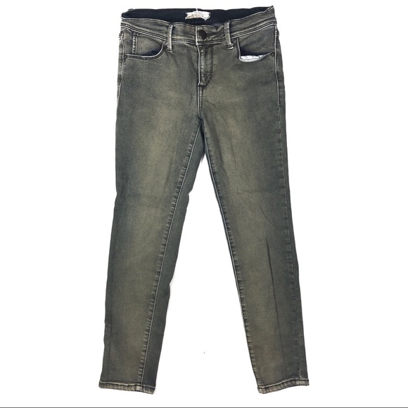free people faded gray skinny jeans size 27 - ankle/crop fit with 24.5" inseam - Picture 1 of 4
